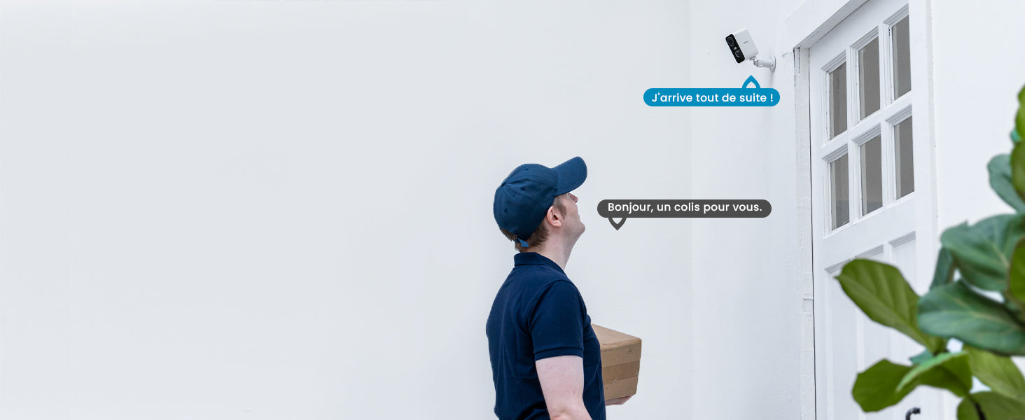 ieGeek 2 PCS 2K Wireless WiFi Surveillance Camera with Battery, Night Vision,Colour and AI & PIR Motion Detection,Outdoor/Indoor