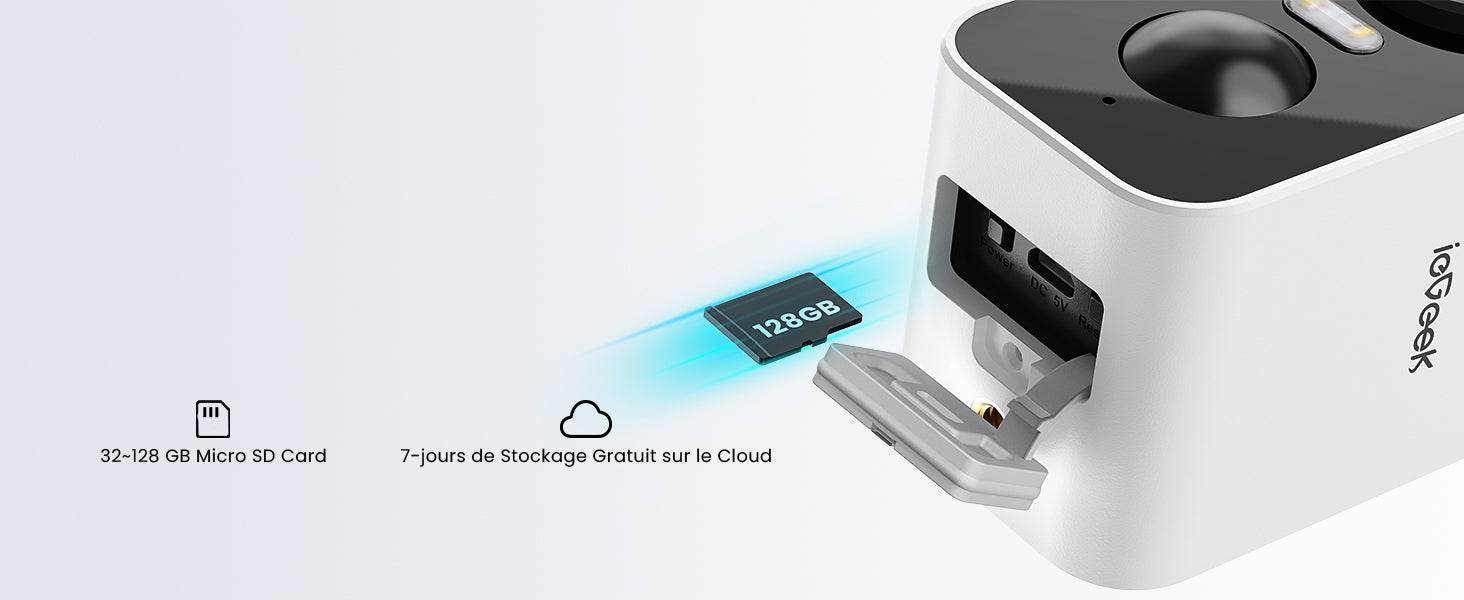 ieGeek 2 PCS 2K Wireless WiFi Surveillance Camera with Battery, Night Vision,Colour and AI & PIR Motion Detection,Outdoor/Indoor