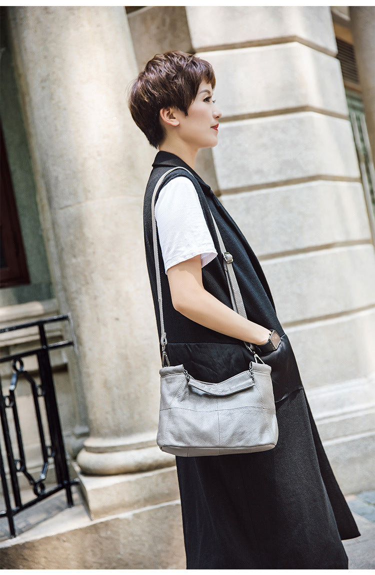 Cow Leather Saddle Bag For Women Mini Tote Luxury Daily - Smarsty