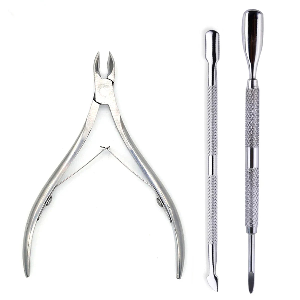 Professional Stainless Steel Nail Care Kit with Cuticle Scissors - Smarsty