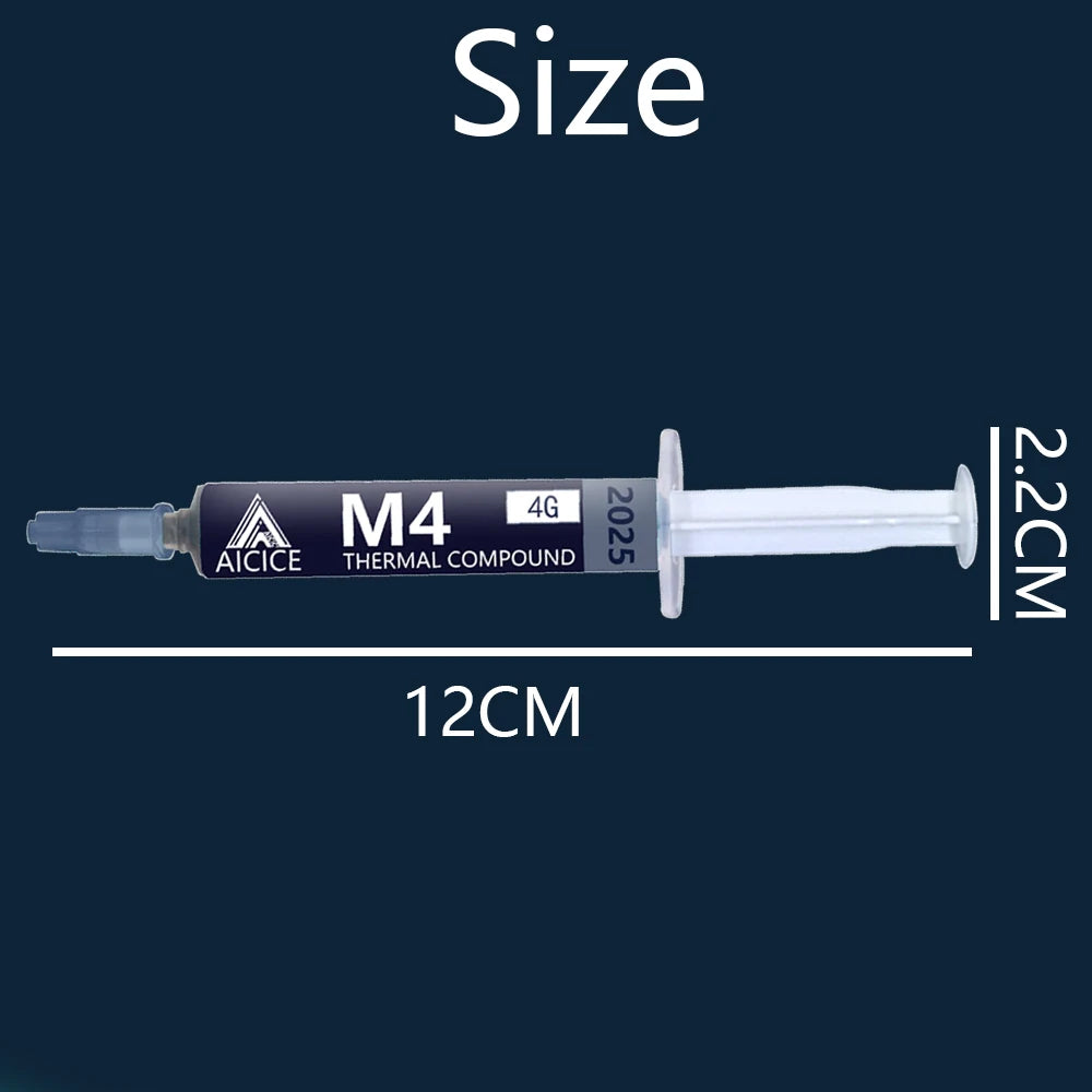 M4 Thermal Paste Processor 4g 11.8W/M-k For CPU GPU Printer HeatSink Cooling Cooler Thermal Grease Compound Silicone - Smarsty