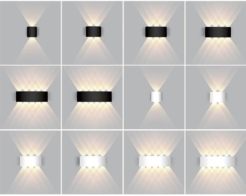 Waterproof Aluminum LED Wall Lamp for Indoor and Outdoor Use - Smarsty