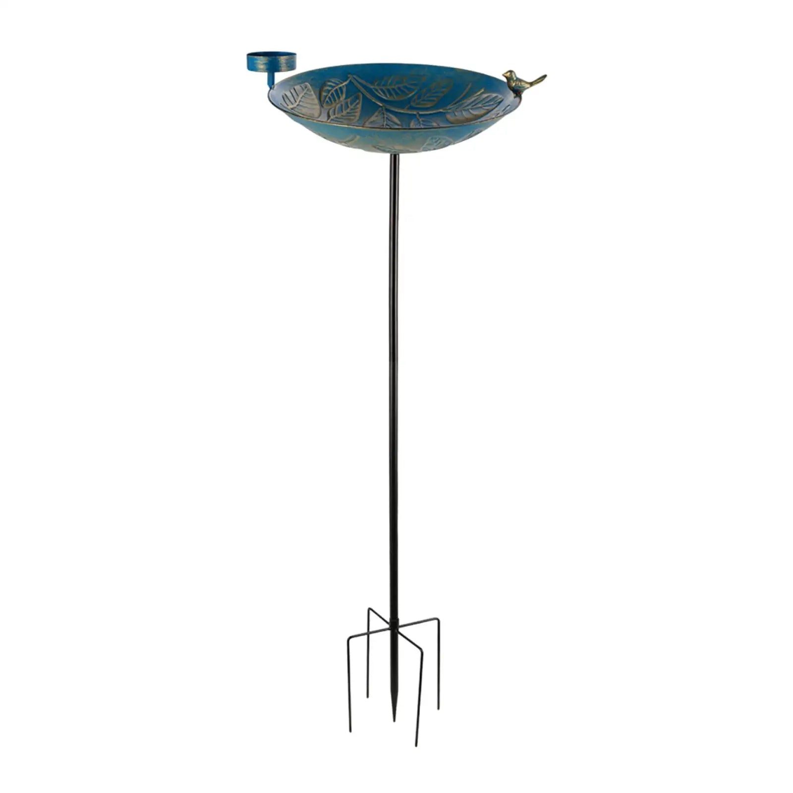 Sturdy Iron Outdoor Bird Bath for Garden Decor - Smarsty
