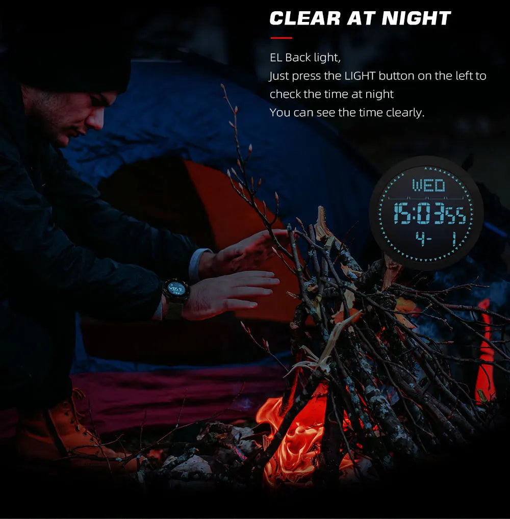 North Edge Alps Men's Waterproof Digital Sports Watch - Smarsty