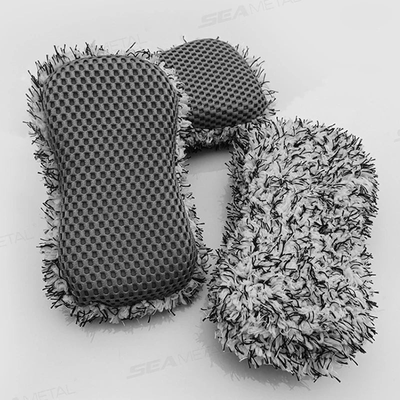 Two Sided Microfiber Car Wash Sponge For Scratch Free Care - Smarsty