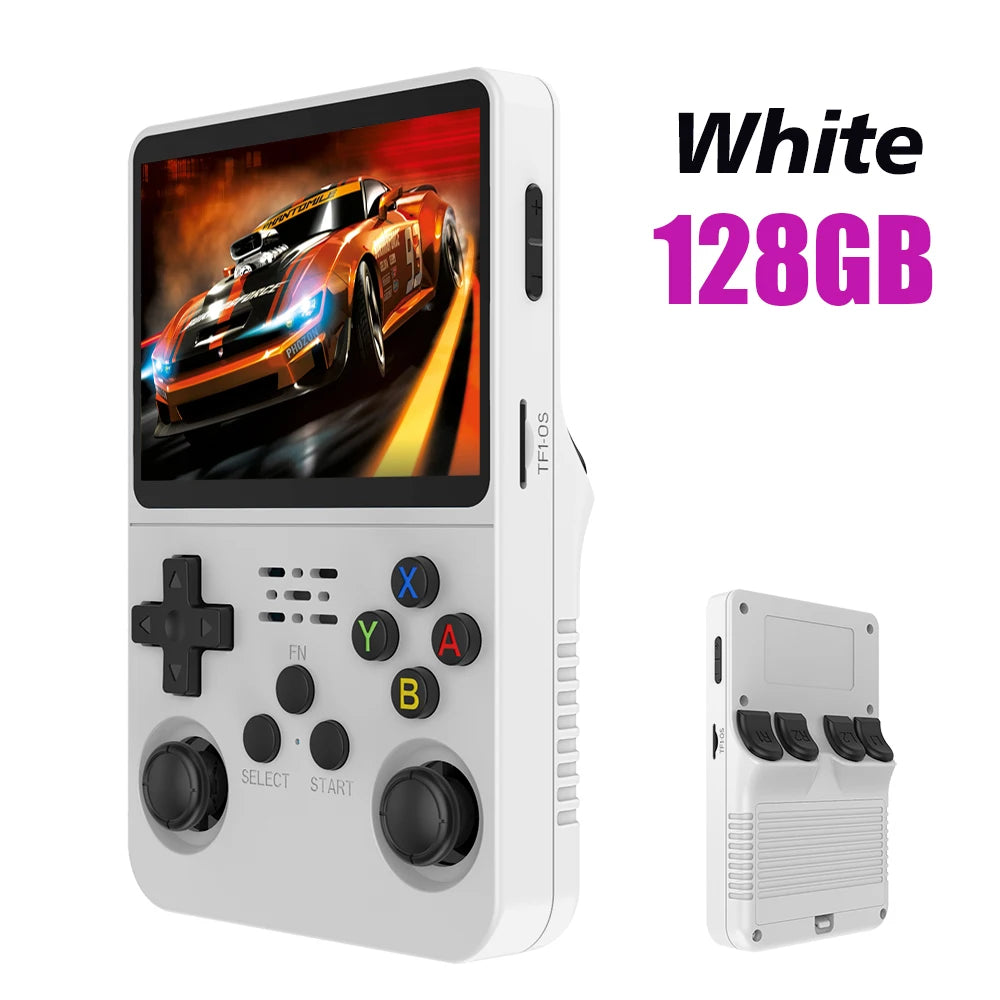 128G R36S Retro Handheld Video Game Console Linux System 3.5 Inch IPS Screen R35s Pro Portable Pocket Video Player 64GB Games - Smarsty