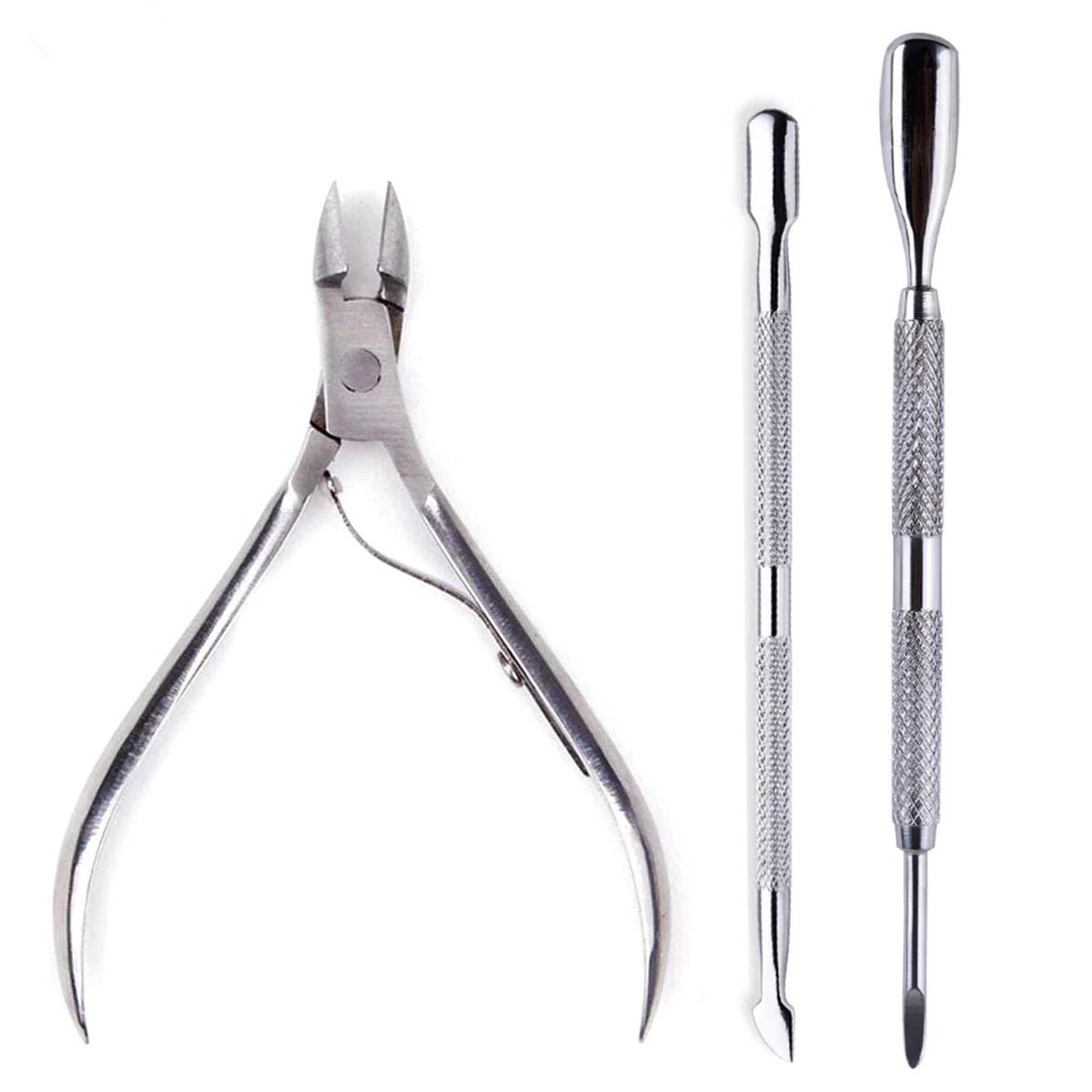 Professional Stainless Steel Nail Care Kit with Cuticle Scissors - Smarsty