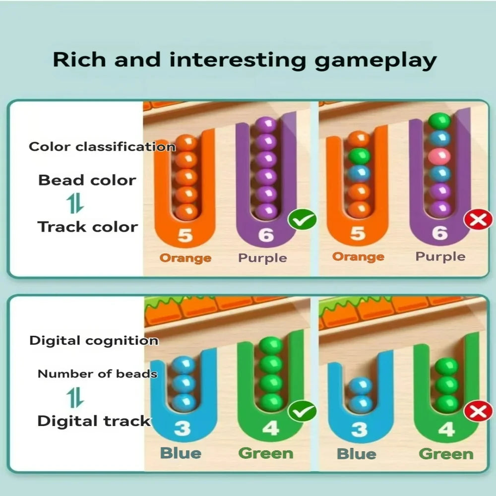 Children's Magnetic Maze Walking Ball Baby Concentration Training, Writing Logic Thinking 3-4 Year Old Early Education Puzzle To - Smarsty