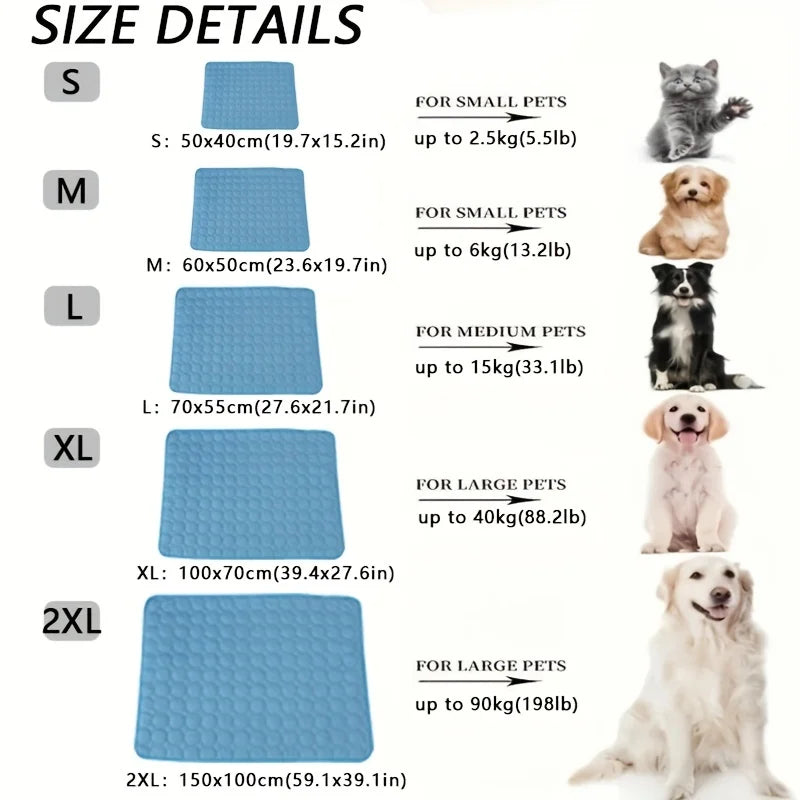 Extra Large Dog Cooling Mat for Summer Comfort - Smarsty