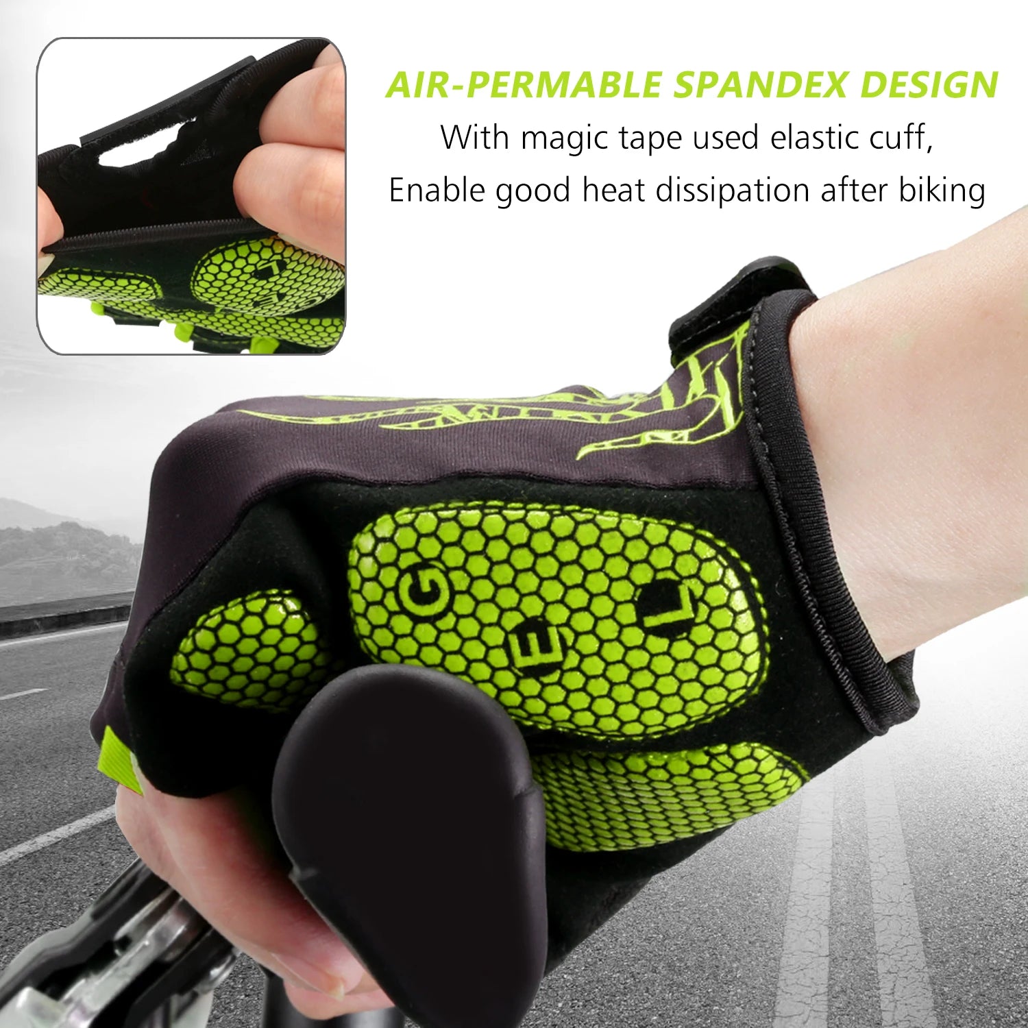 Breathable MTB Cycling Gloves with Shock Absorbing Gel Pads - Smarsty