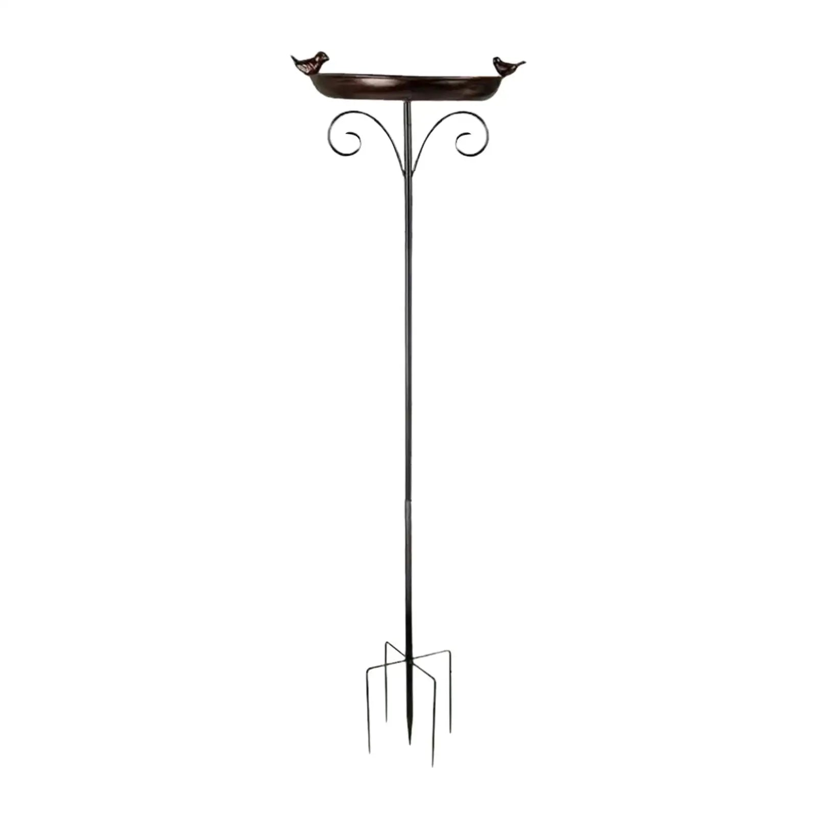 Sturdy Iron Outdoor Bird Bath for Garden Decor - Smarsty
