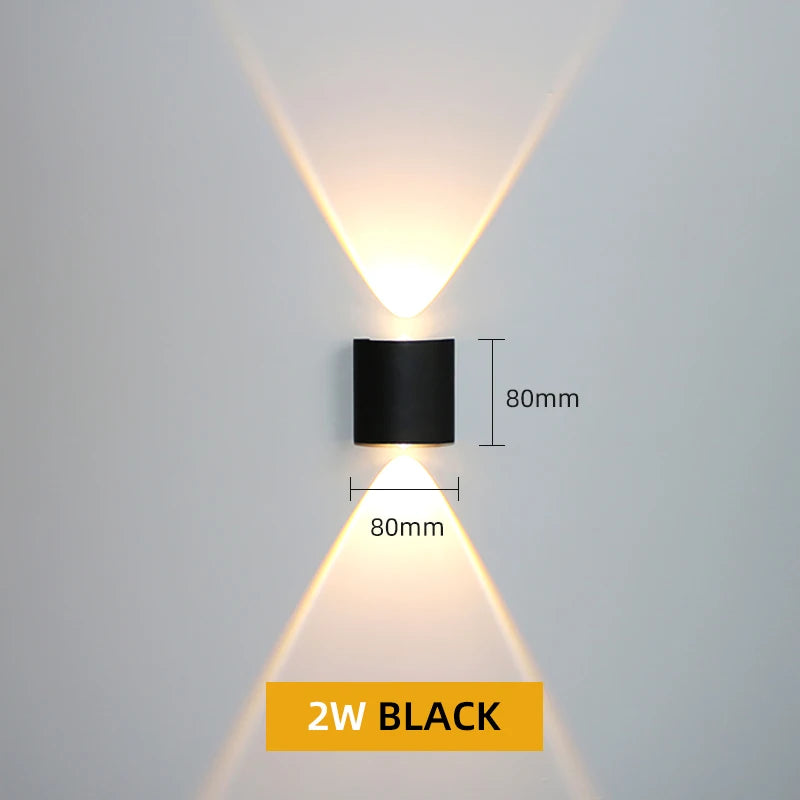 Waterproof Aluminum LED Wall Lamp for Indoor and Outdoor Use - Smarsty