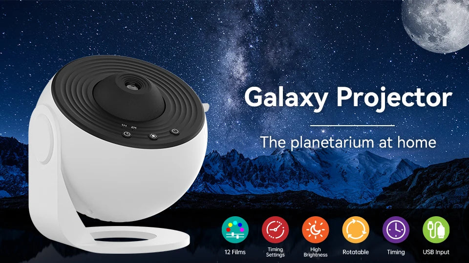 Galaxy Projector Night Light for Kids Bedroom - Smarsty