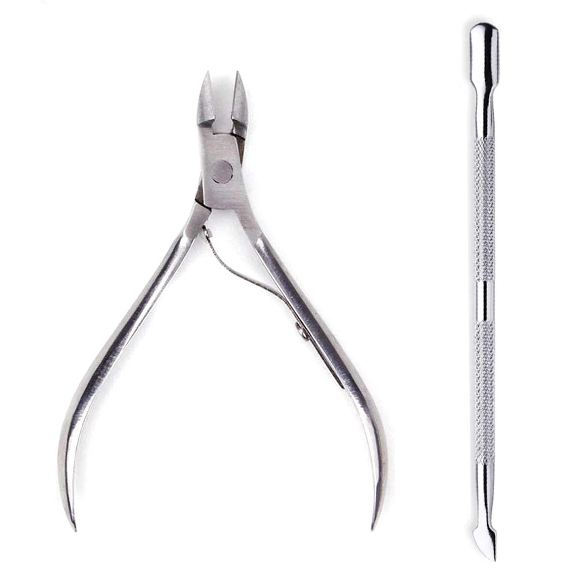 Professional Stainless Steel Nail Care Kit with Cuticle Scissors - Smarsty
