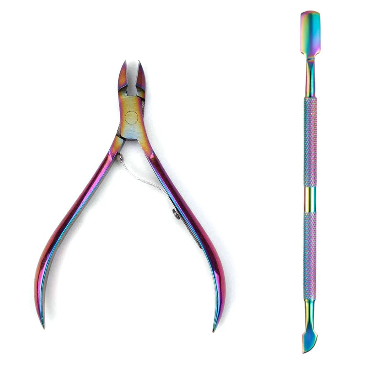 Professional Stainless Steel Nail Care Kit with Cuticle Scissors - Smarsty