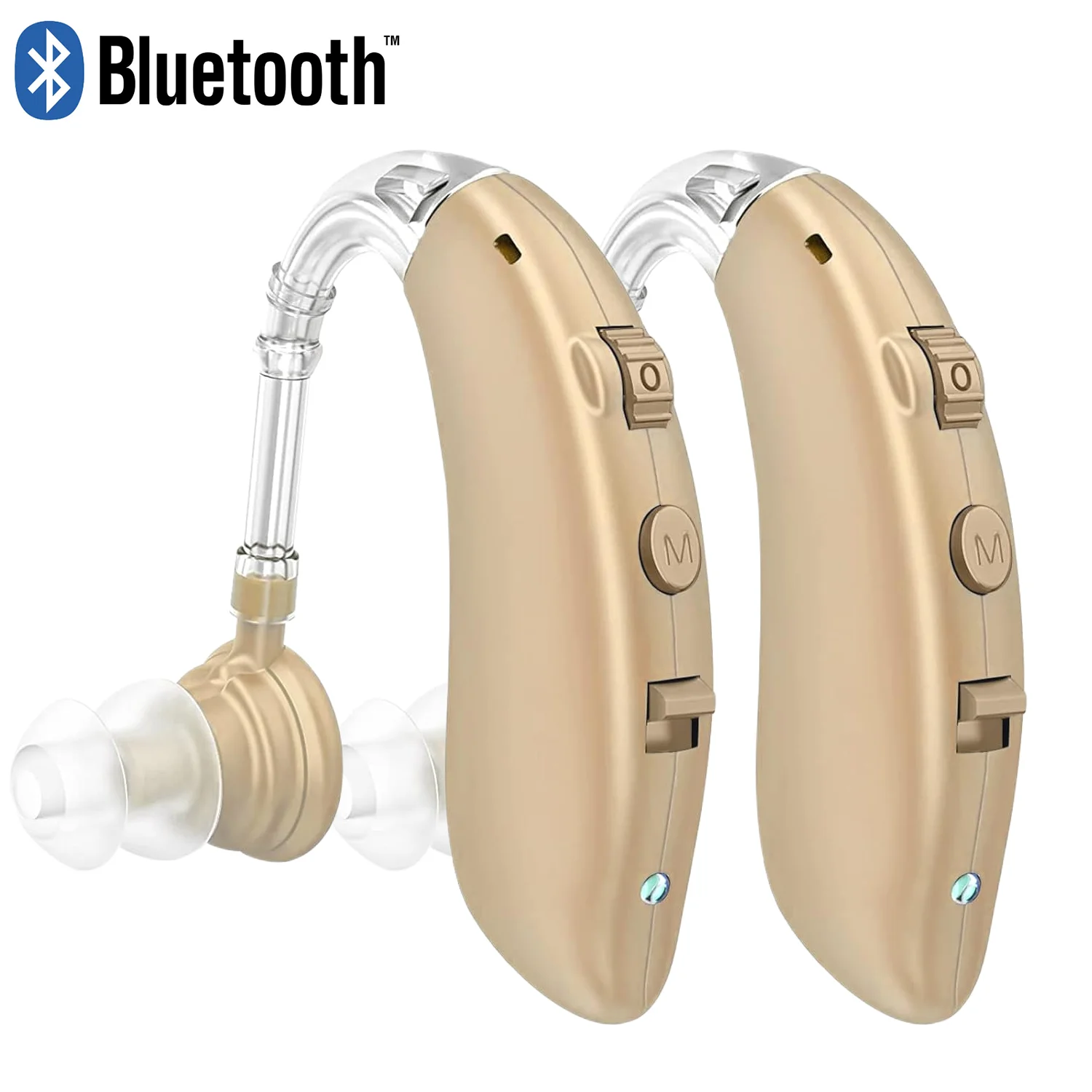 Rechargeable BTE Hearing Aid with Adjustable Tone - Smarsty