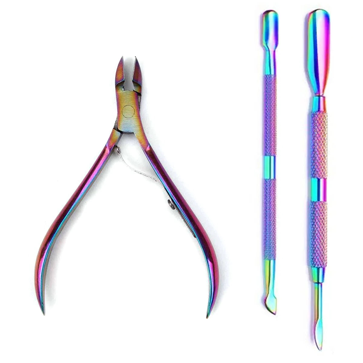 Professional Stainless Steel Nail Care Kit with Cuticle Scissors - Smarsty