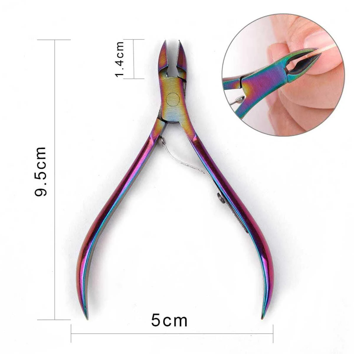 Professional Stainless Steel Nail Care Kit with Cuticle Scissors - Smarsty