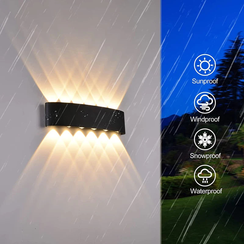 Waterproof Aluminum LED Wall Lamp for Indoor and Outdoor Use - Smarsty