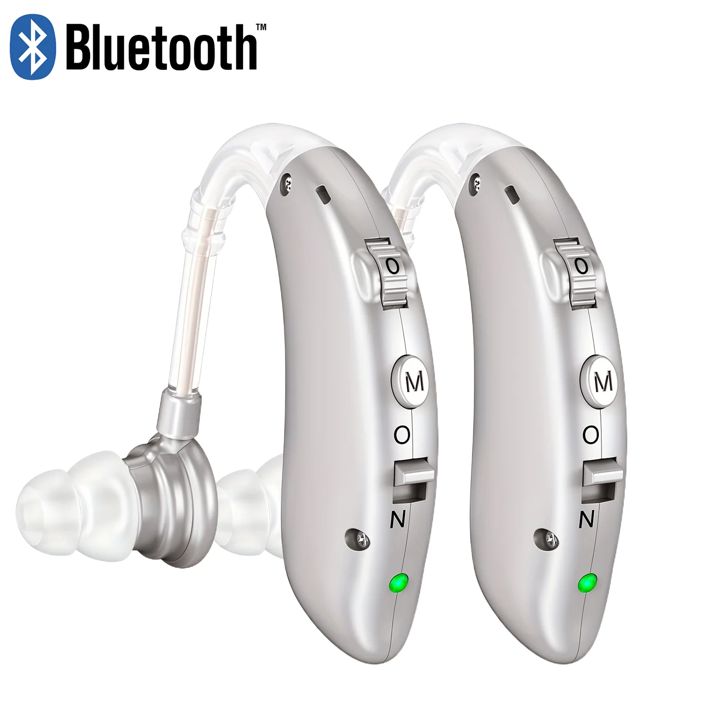 Rechargeable BTE Hearing Aid with Adjustable Tone - Smarsty