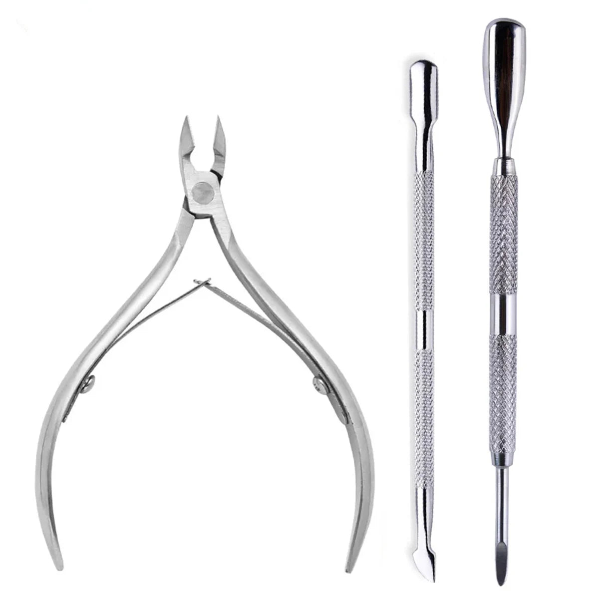 Professional Stainless Steel Nail Care Kit with Cuticle Scissors - Smarsty