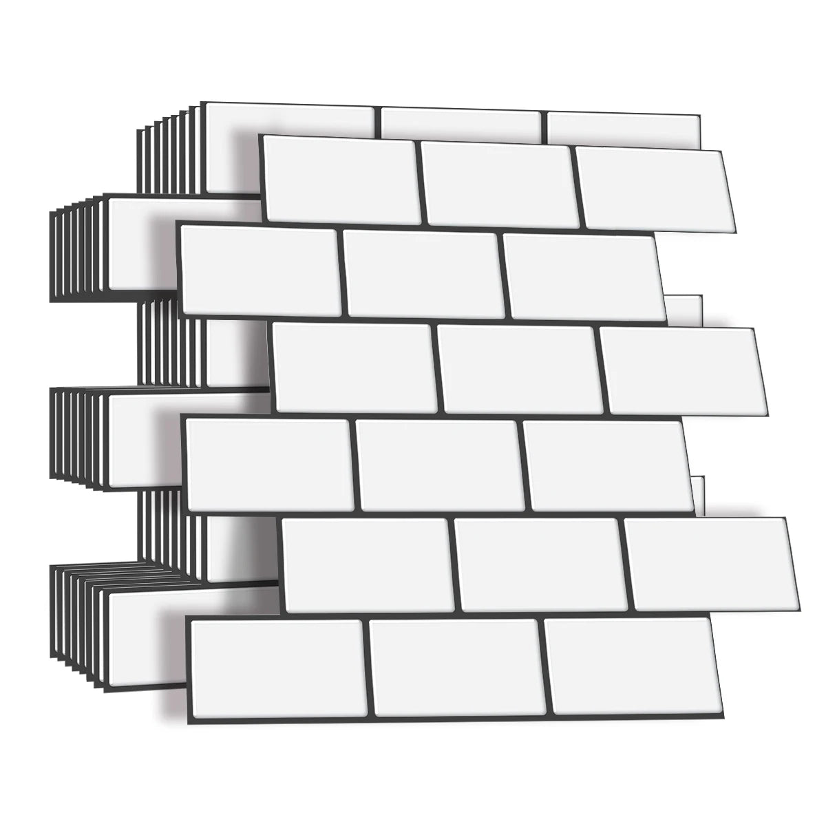 Peel and Stick 3D Brick Wall Stickers for Easy Home Decor - Smarsty