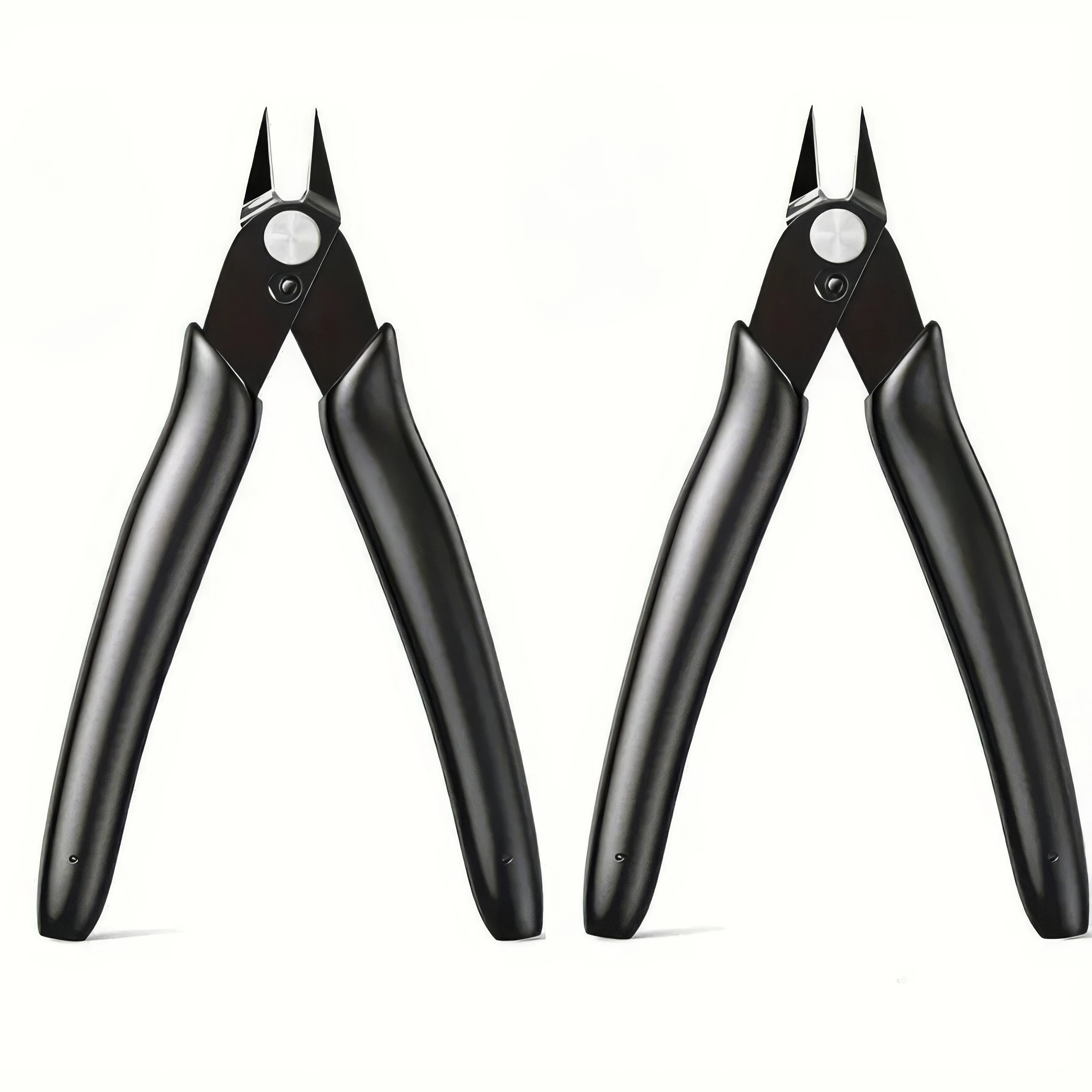 1/2 Piece Carbon Steel Wire Cutter, Black, Non Foldable, Suitable for Craft Wire Cutters, A Must-have Item for Families