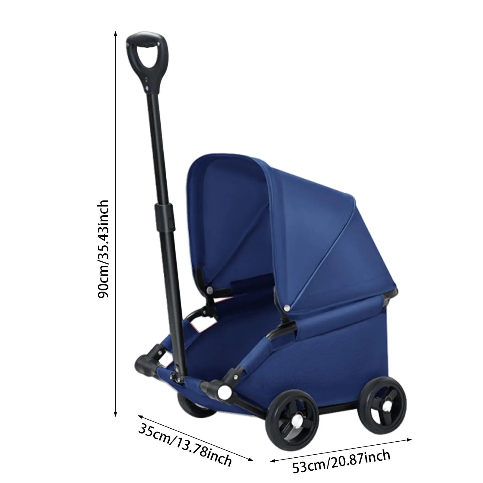 Portable Dog Stroller with Sun Cover for Travel - Smarsty