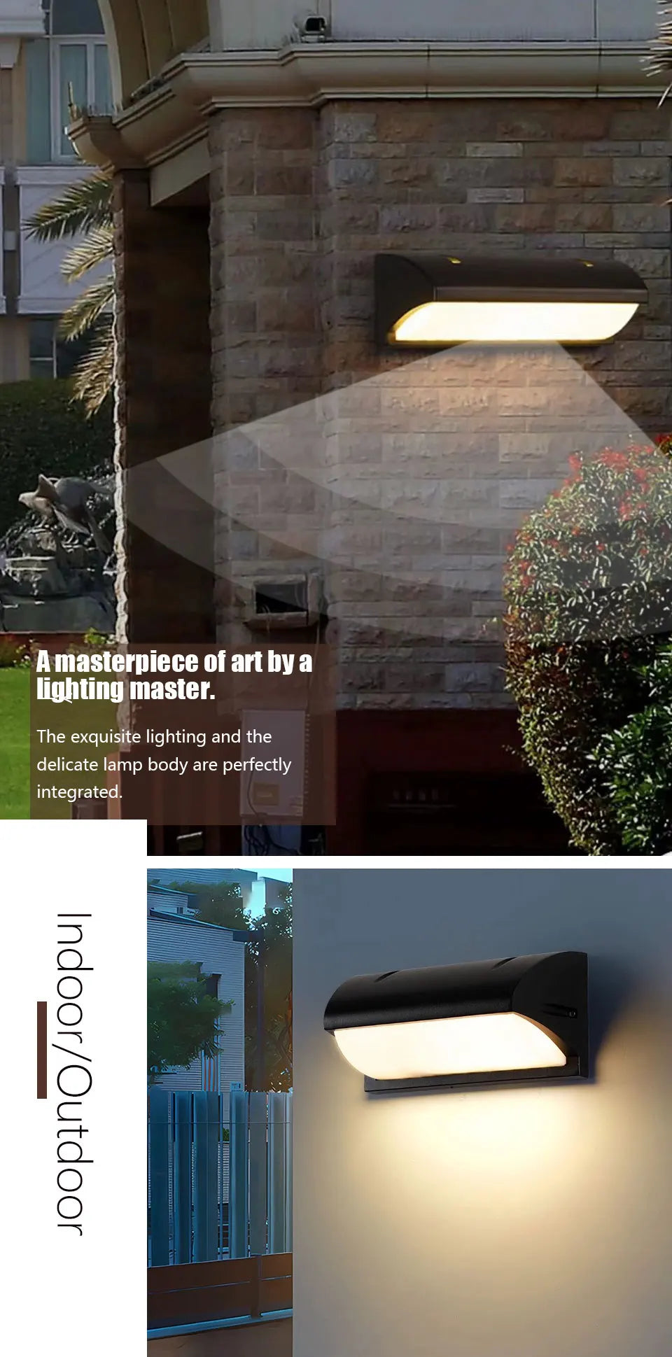Waterproof LED Outdoor Wall Light with Motion Sensor - Smarsty