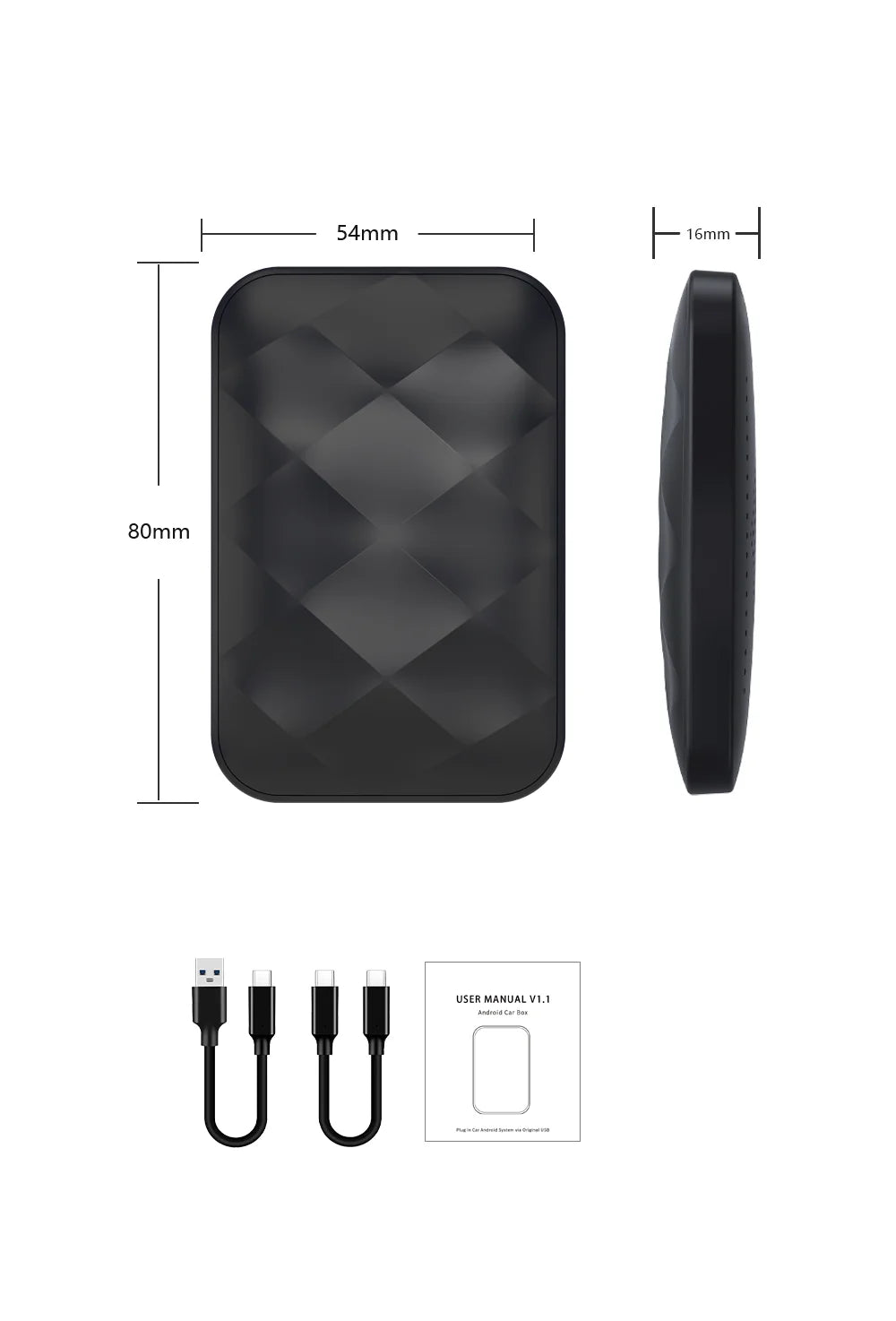 3IN1 Android14 Wireless Carplay Android Auto 2025 NewAdapter Upgrade Plug&Play For Youtube Netflix Dongle Wireless Car AI TV BOX - Smarsty