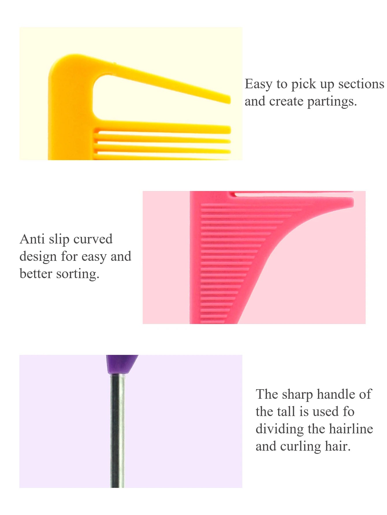 Pro Pointed Tail Comb for Precise Hair Styling - Smarsty