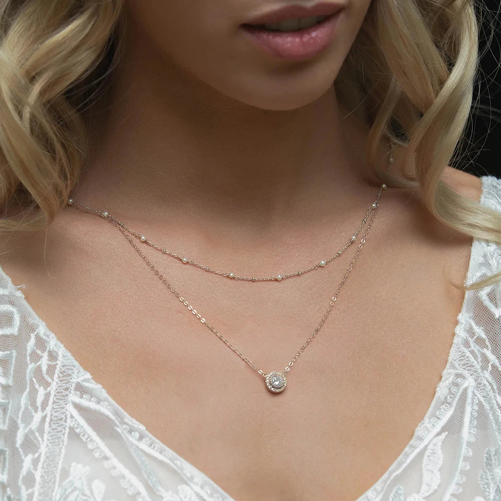 Elegant Pearl Back Chain Jewelry for Brides - Smarsty