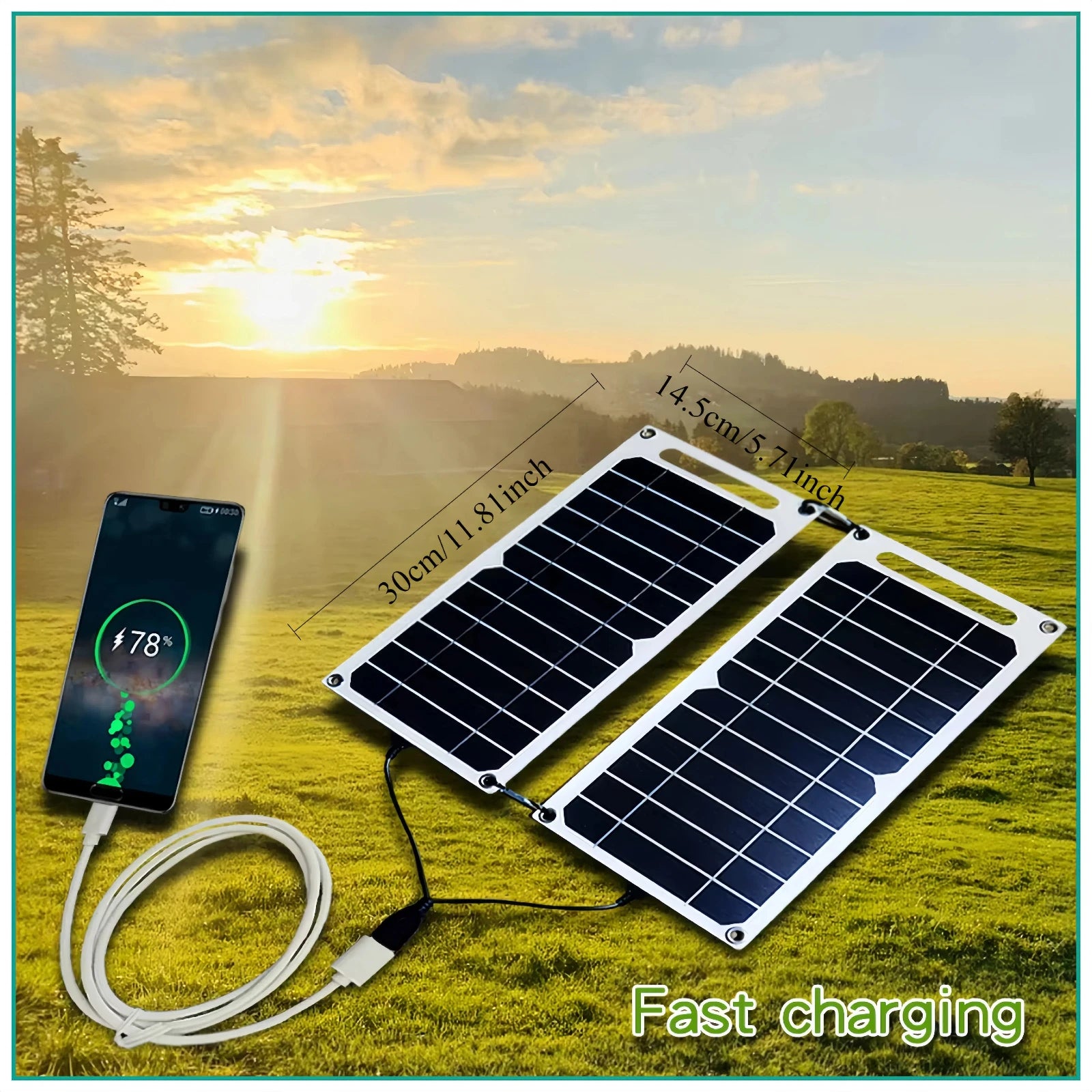 USB Solar Panel Charger for Power Banks and Phones - Smarsty