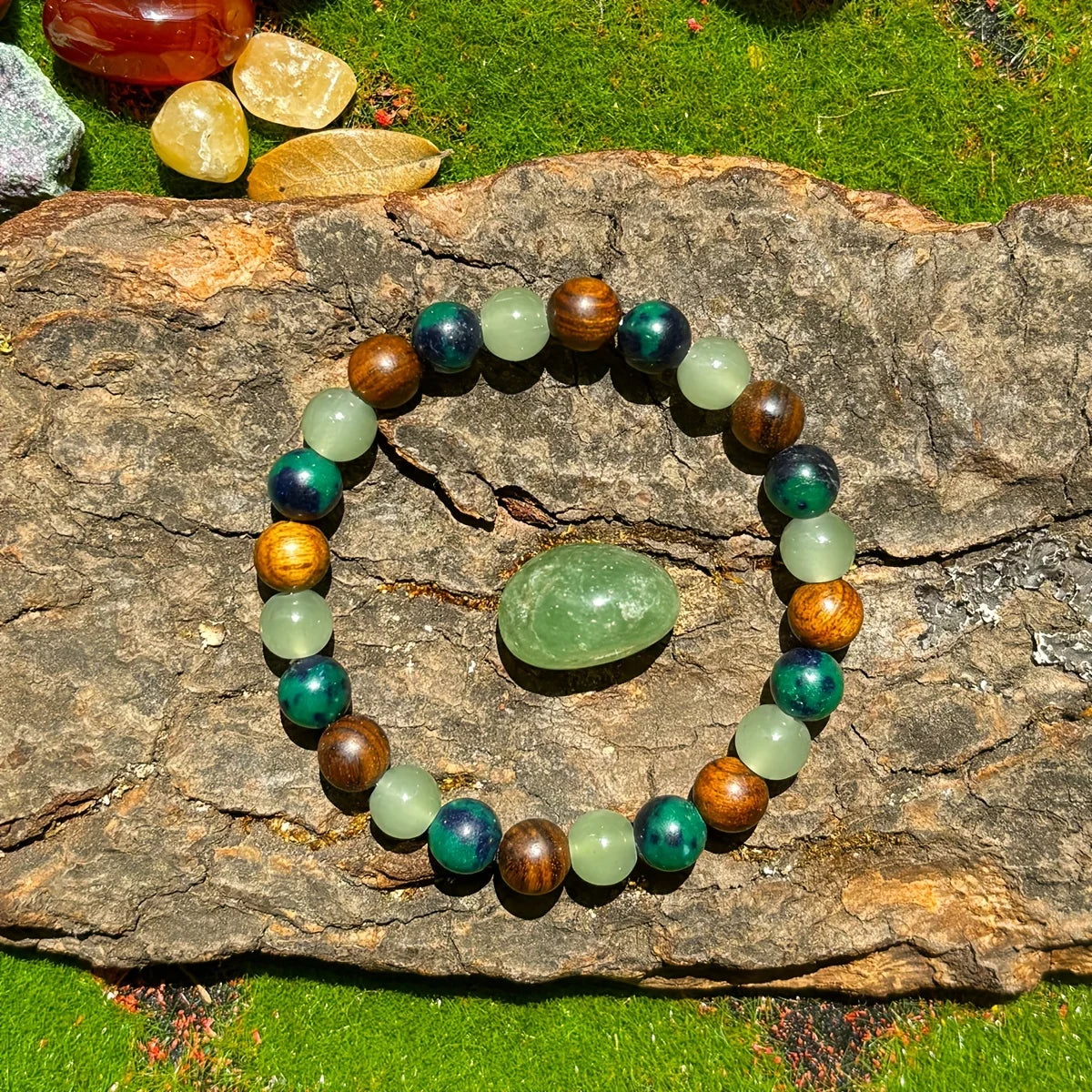 Handmade Wealth and Prosperity Bracelet Natural Stone - Smarsty