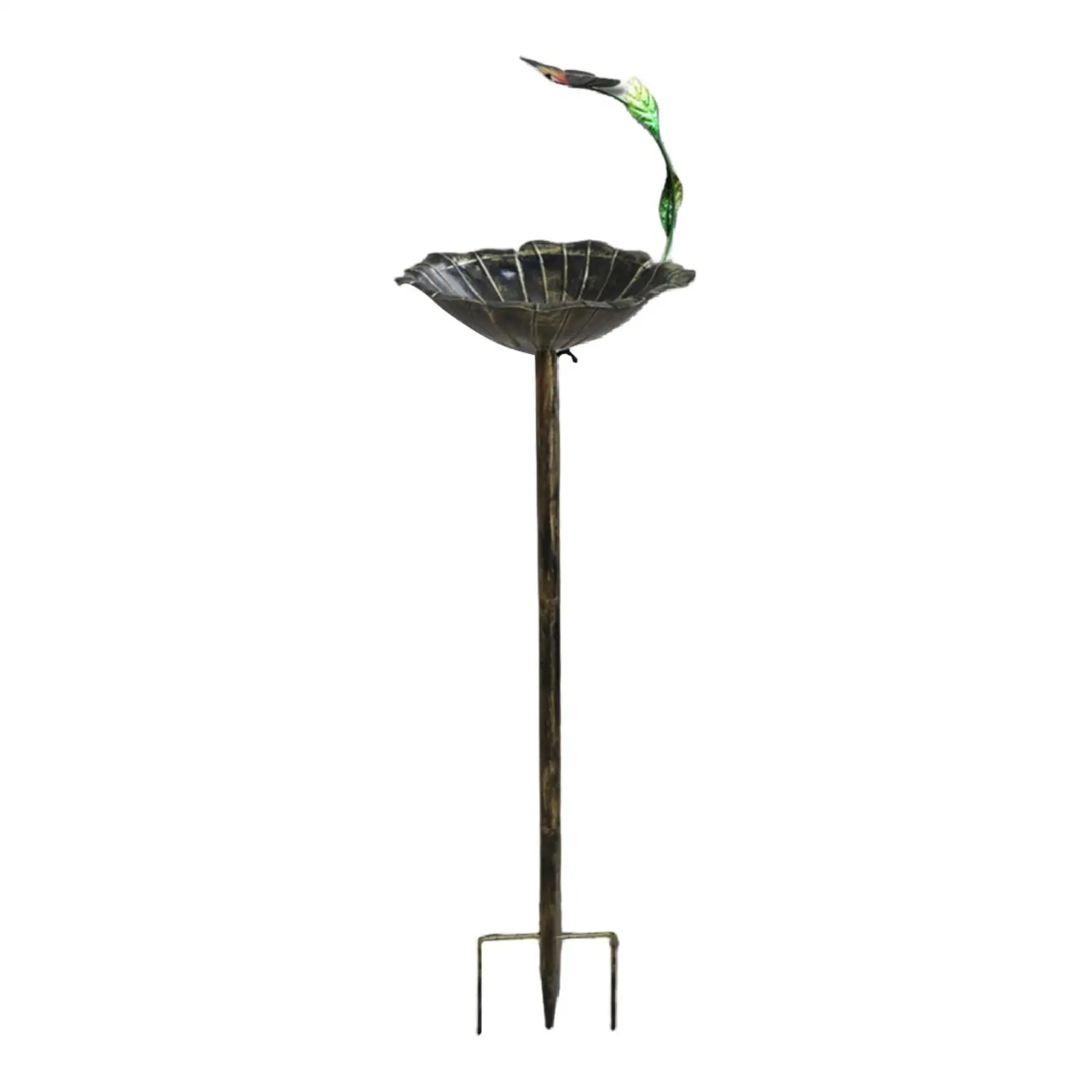 Sturdy Iron Outdoor Bird Bath for Garden Decor - Smarsty