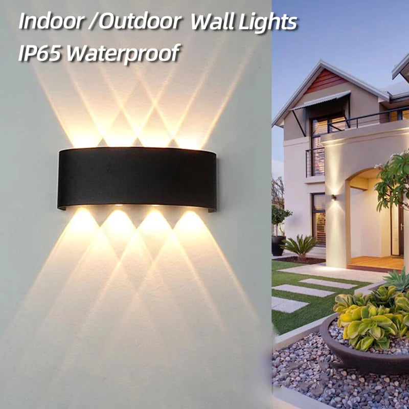 Waterproof Aluminum LED Wall Lamp for Indoor and Outdoor Use - Smarsty