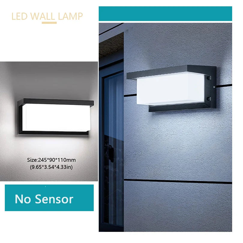 Waterproof LED Outdoor Wall Light with Motion Sensor - Smarsty