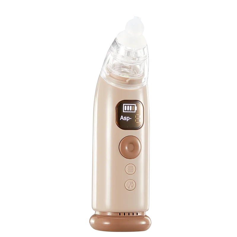 Electric Baby Nose Vacuum Cleaner Adjustable Infant Nasal Aspirator Rechargeable with 3 Silicone Nozzles for Newborns Toddlers - Smarsty