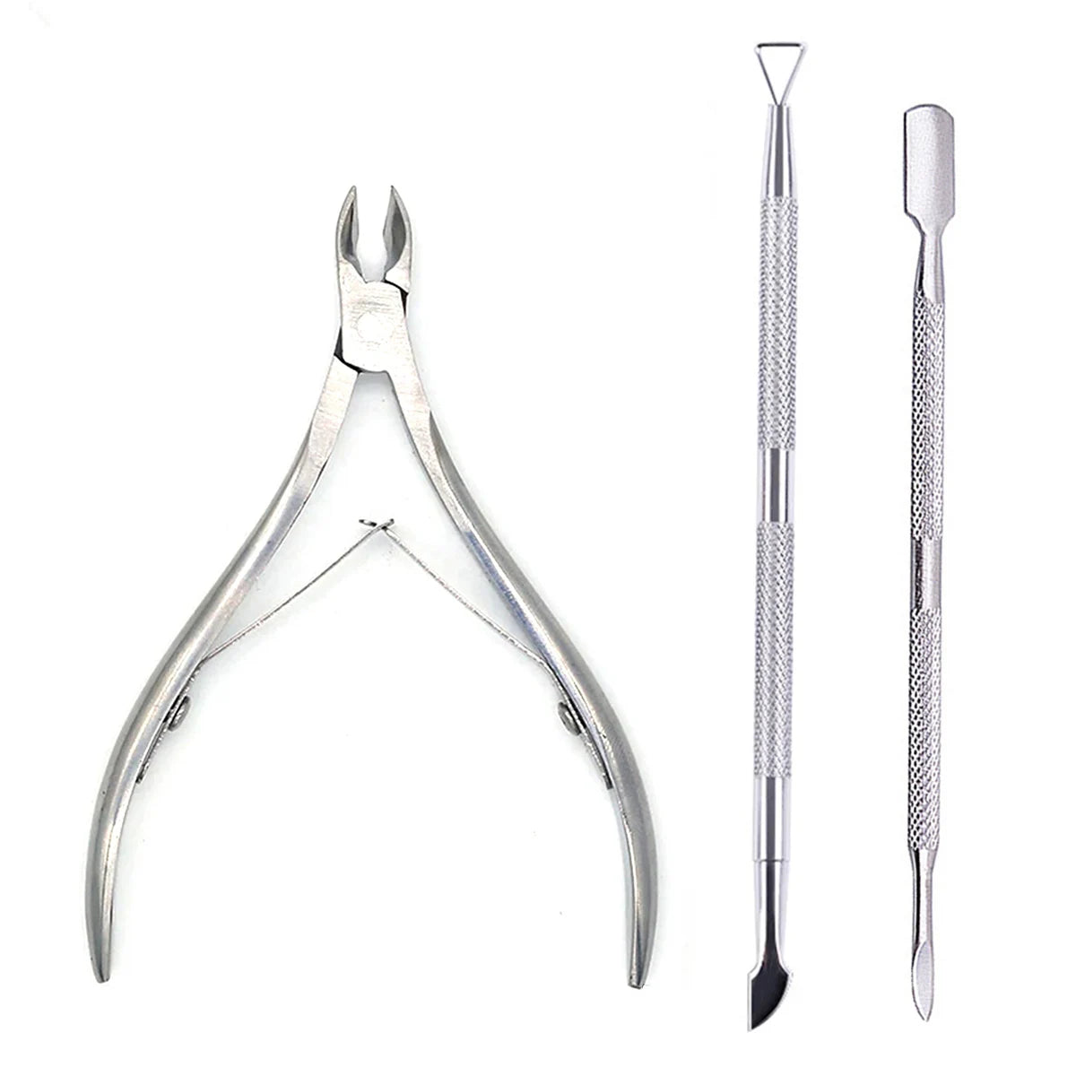 Professional Stainless Steel Nail Care Kit with Cuticle Scissors - Smarsty