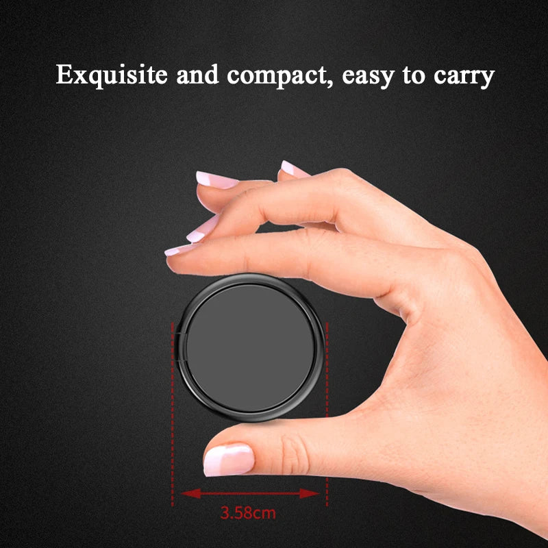Spin Rotatable Phone Holder With Magnetic Finger Ring Stand - Smarsty