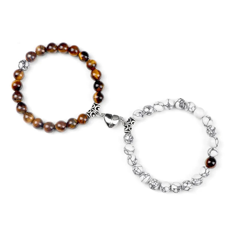 Natural Stone Couple Bracelets Set for Friendship - Smarsty