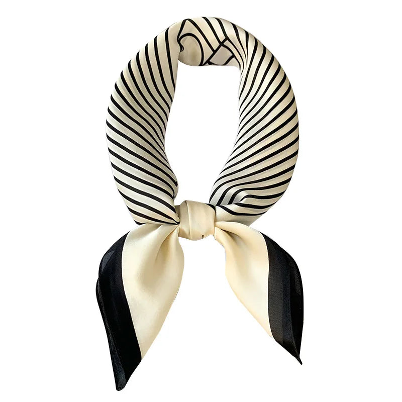 Luxury Silk Square Scarf Soft Satin Neck Hair Tie - Smarsty