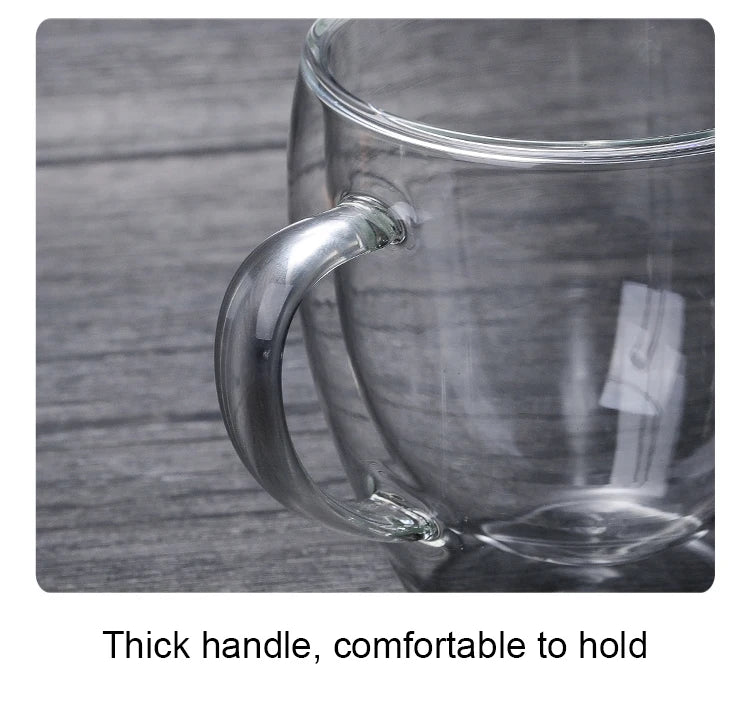 Double Bottom Thermal Glass Coffee Cup Set - Smarsty