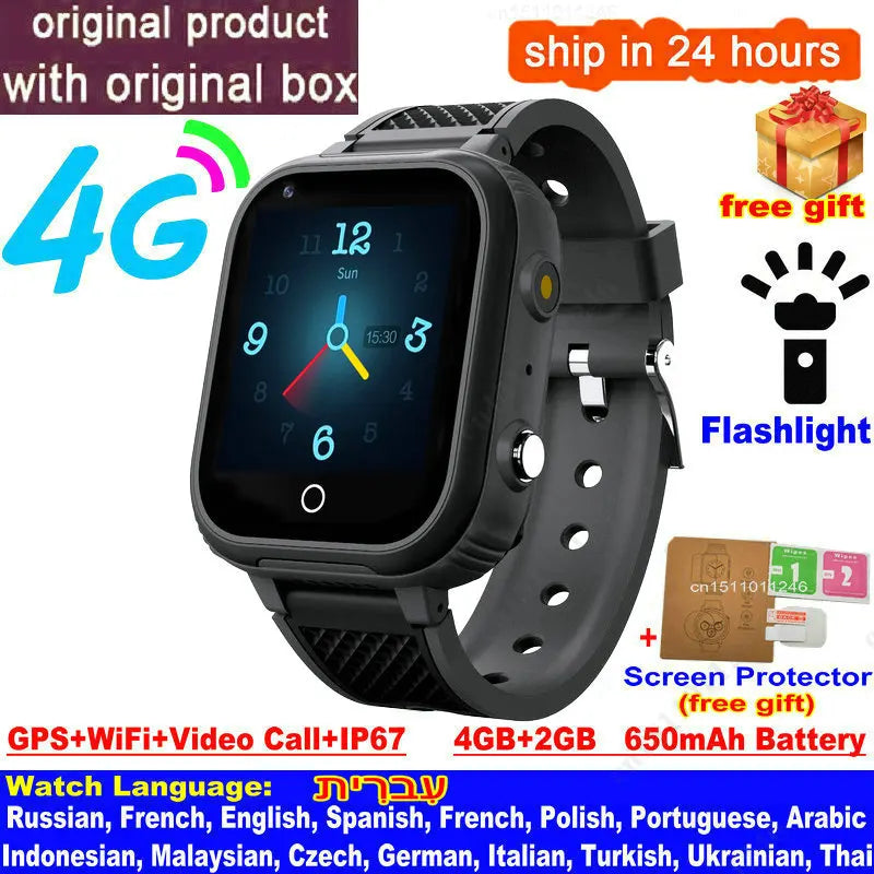 Kids 4G Smart Watch with GPS and Video Call - Smarsty