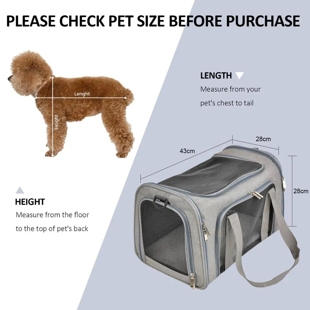 Airline Approved Soft Dog Carrier Backpack for Travel - Smarsty