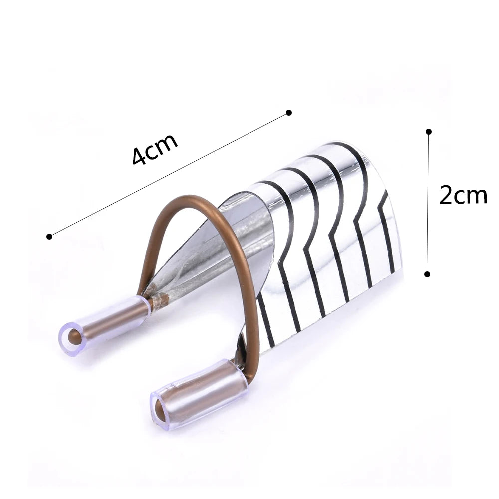 10 Pcs Reusable Aluminum Nail Extension Forms for Manicure - Smarsty