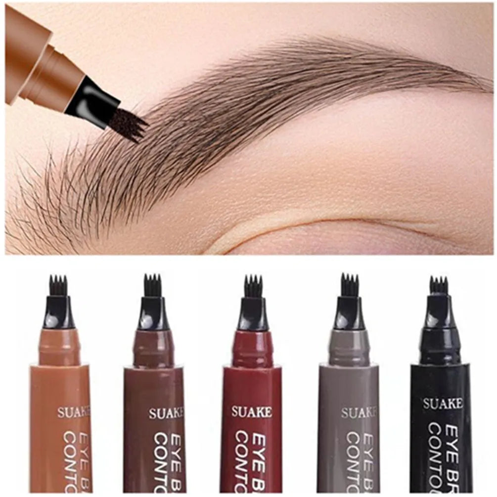 4D Microblading Eyebrow Pen Long Lasting Waterproof Formula - Smarsty