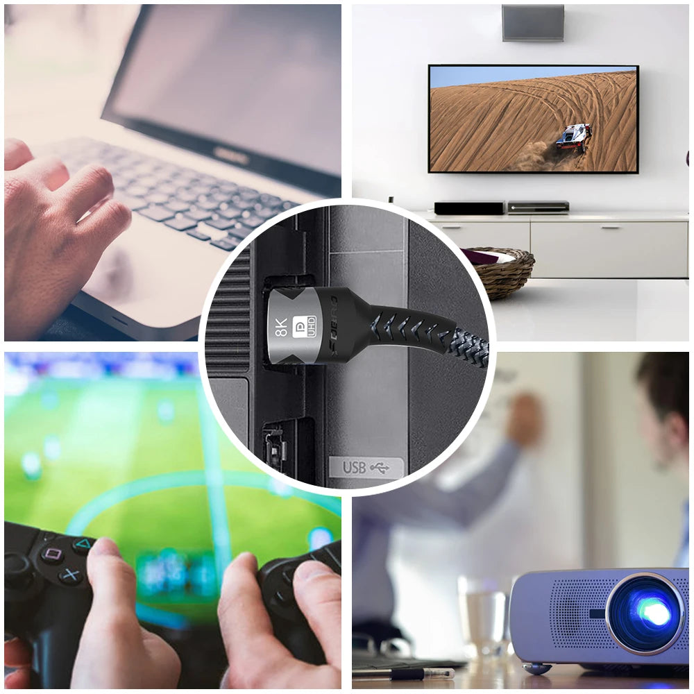 8K HDMI 2.1 Cable for High-Speed Gaming and Streaming - Smarsty