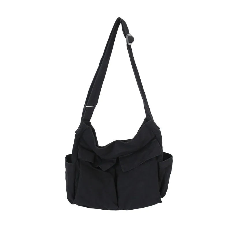 Women Vintage Canvas Tote Bag Crossbody Shoulder Purse - Smarsty