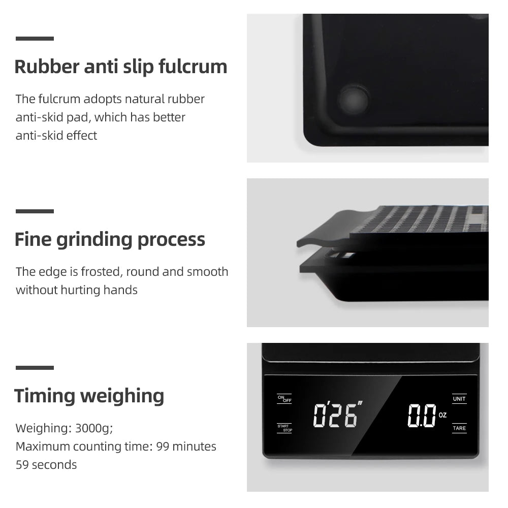 Digital Coffee Scale with Timer and Accurate Measurement - Smarsty